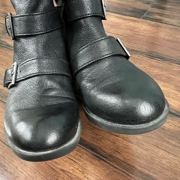 Cole Haan Alix Black Moto Leather Boots - Size 5 - Picture 9 of 10